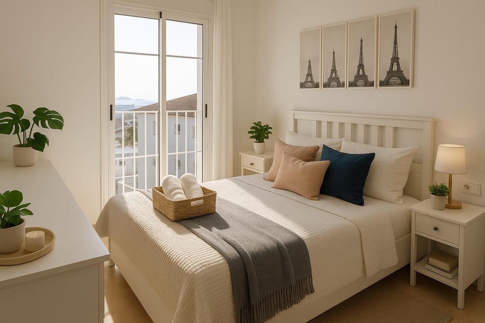 Small Oasis Nelson Mandela Apartment with sea view, two bedrooms, parking, terrace and pool Apartment in Costa del Sol
