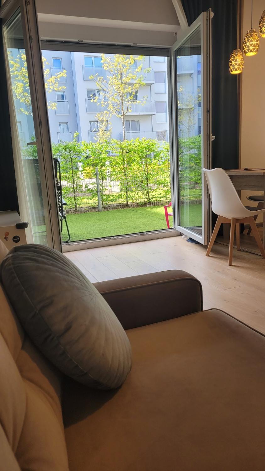 Garden, Living room, Seating area, Garden view