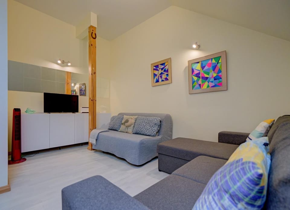 Beachfront Mansard One Bedroom Apartment in Historic Bath-House Apartment in Jūrmala