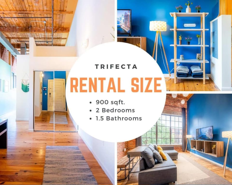 100 Year Old Historic Brick 2BR Loft High Ceiling3 Apartment in Durham