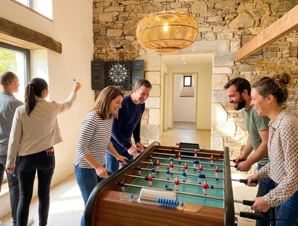 Billiard, Darts, Game Room, group of guests