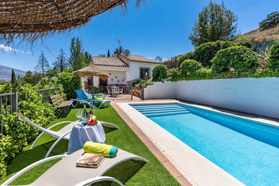 Property building, Living room, Swimming pool