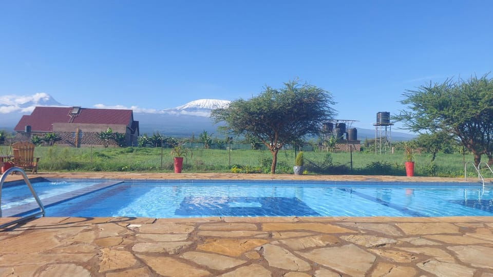 Natural landscape, Mountain view, Pool view, Swimming pool