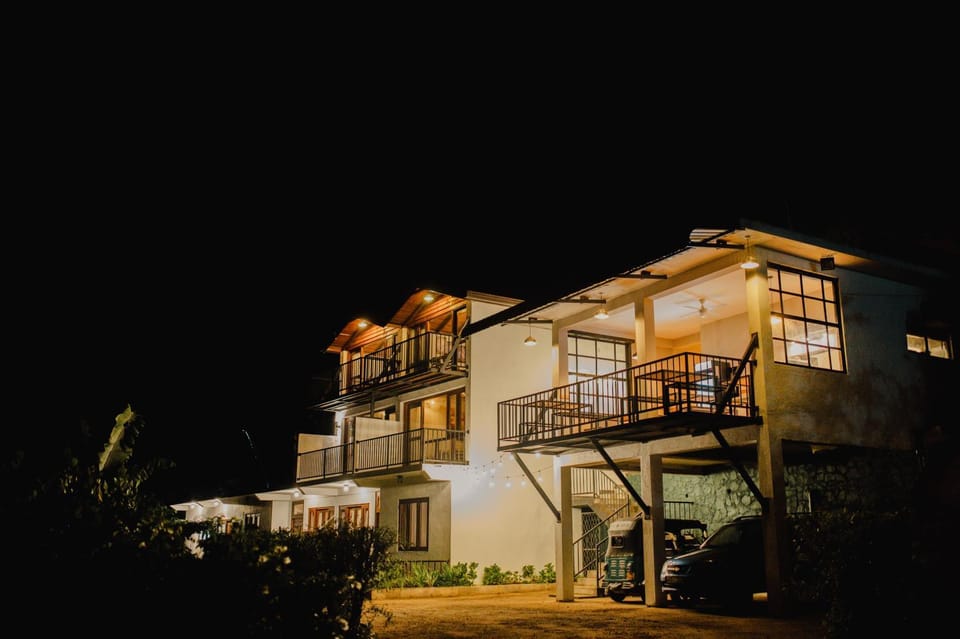 Property building, Restaurant/places to eat, Night, View (from property/room), Balcony/Terrace