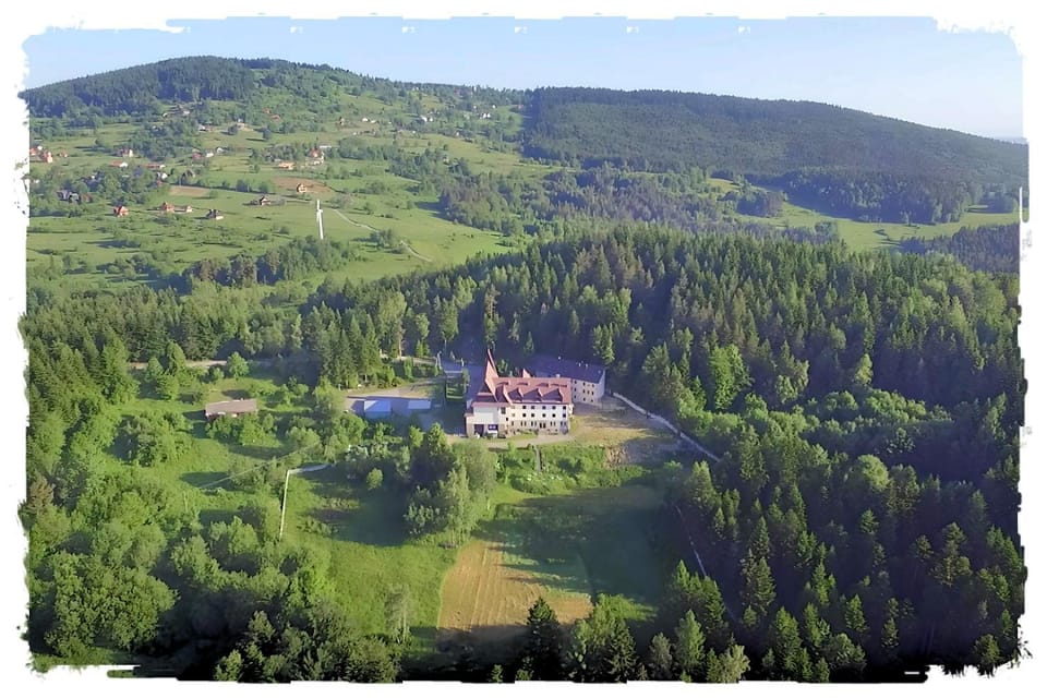 Natural landscape, Bird's eye view, Mountain view