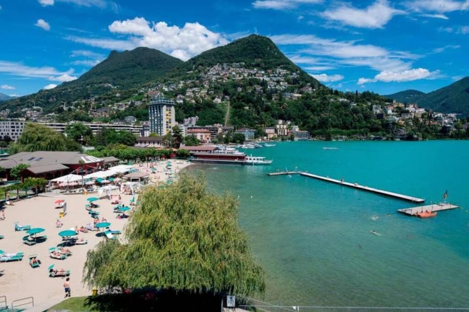 Nearby landmark, Natural landscape, City view, Lake view
