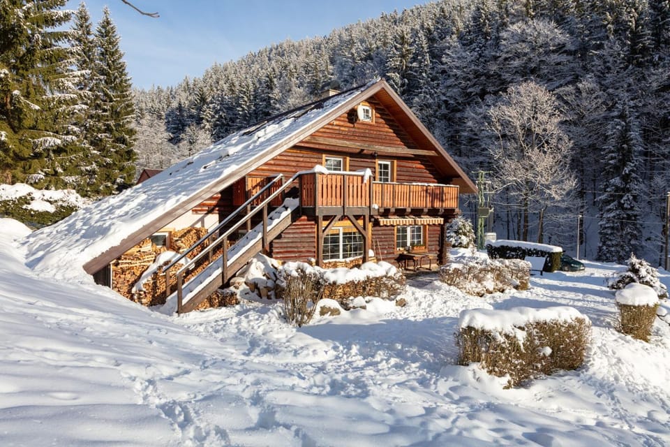 Property building, Natural landscape, Winter, Mountain view
