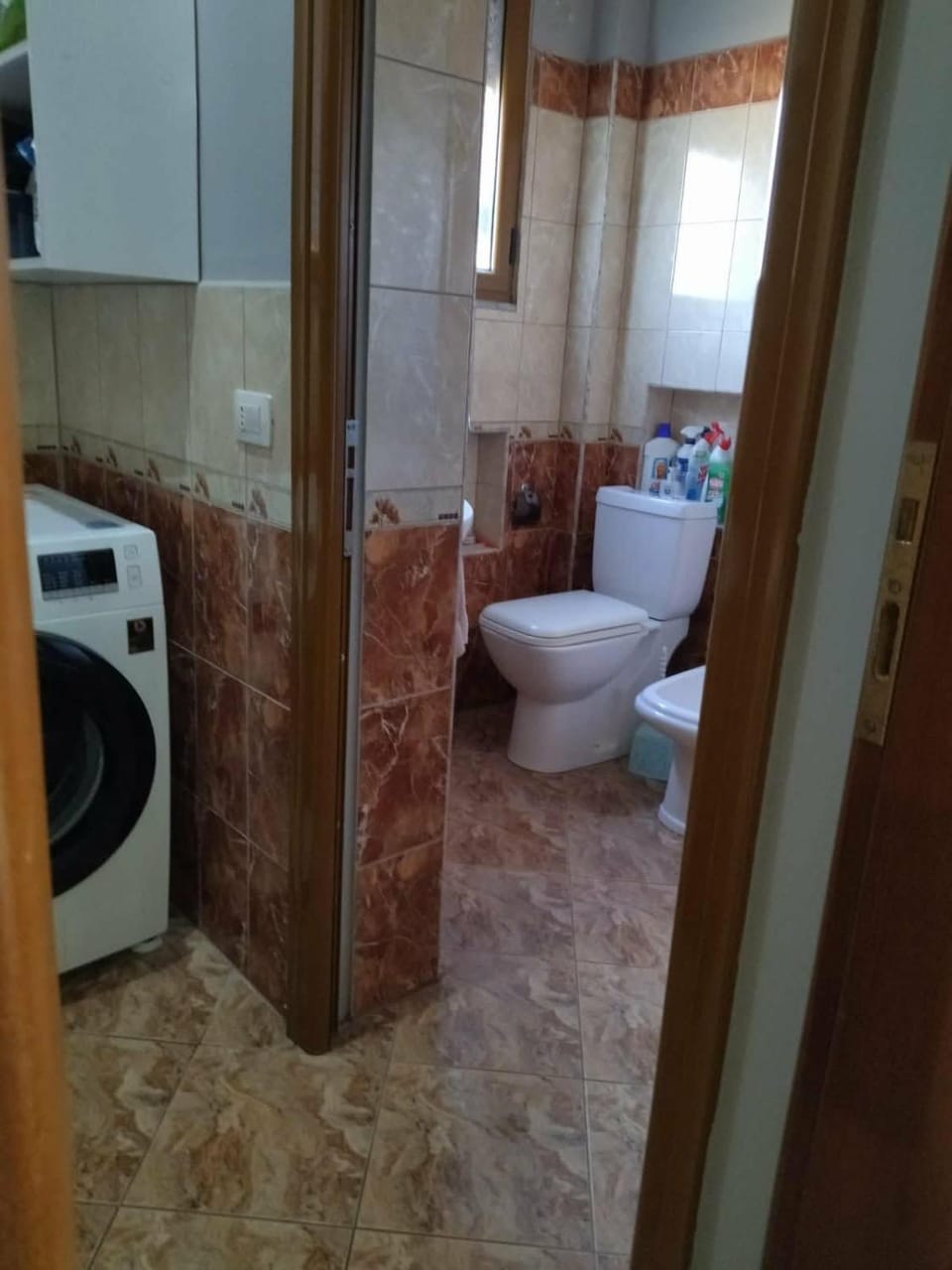 Toilet, washing machine