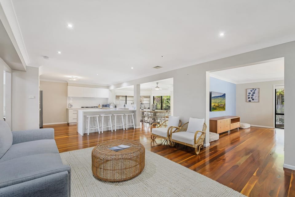 Living room, kitchen