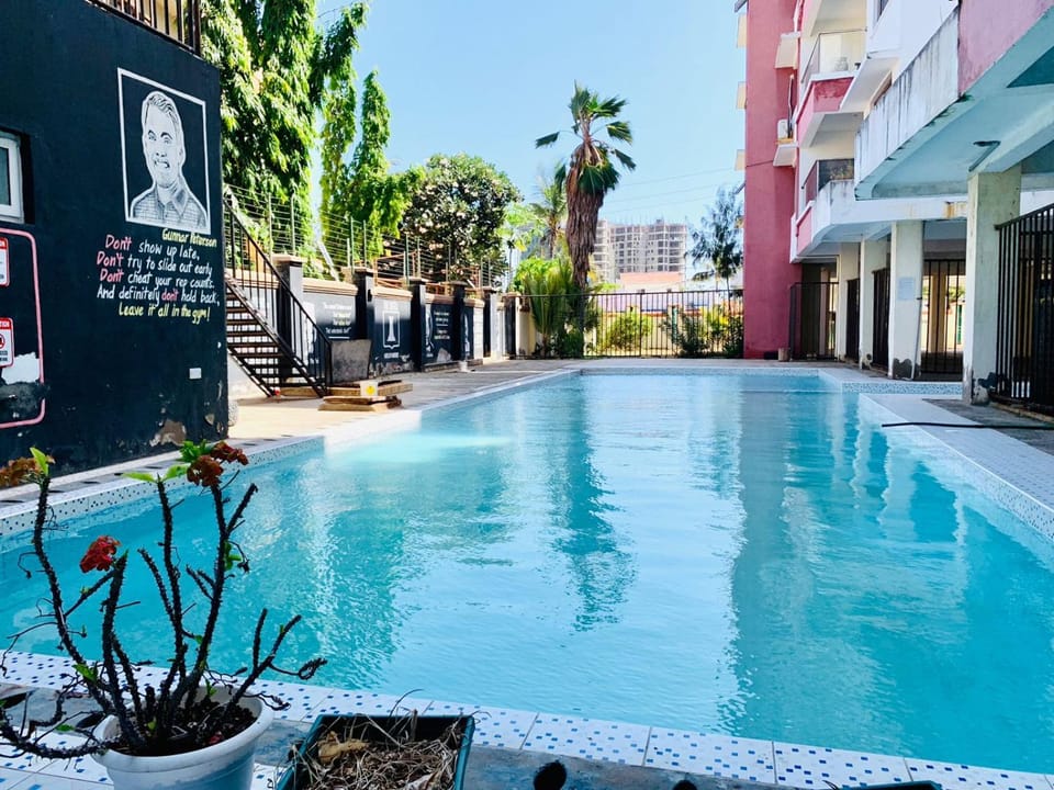 Property building, Pool view, Swimming pool