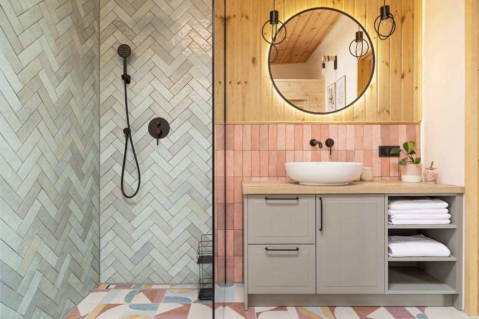 Shower, Bathroom, towels