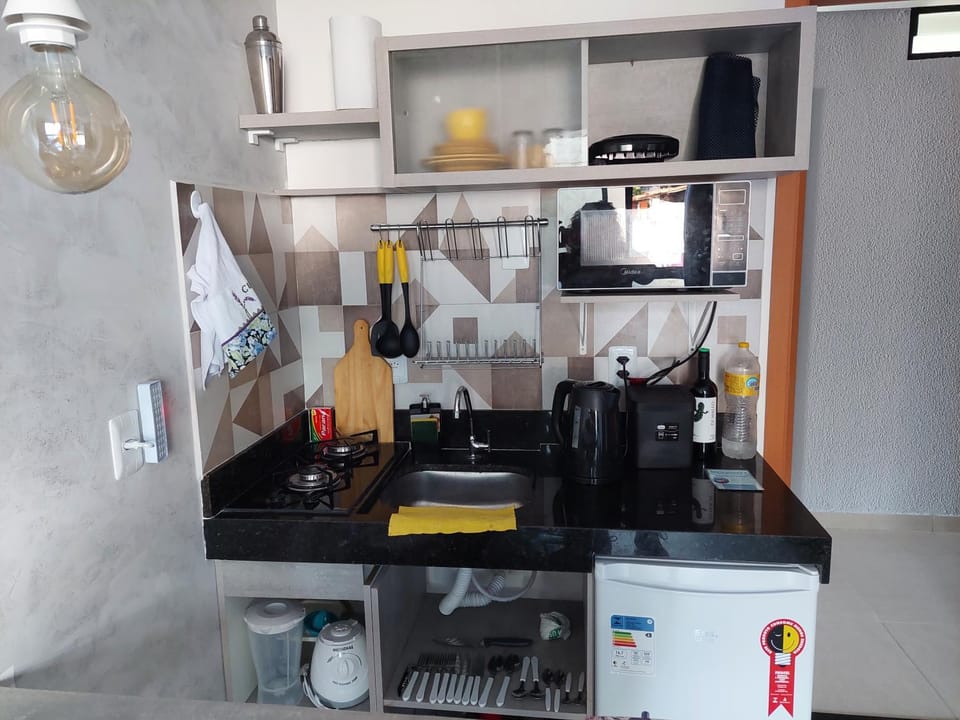Kitchen or kitchenette, minibar, oven, stove