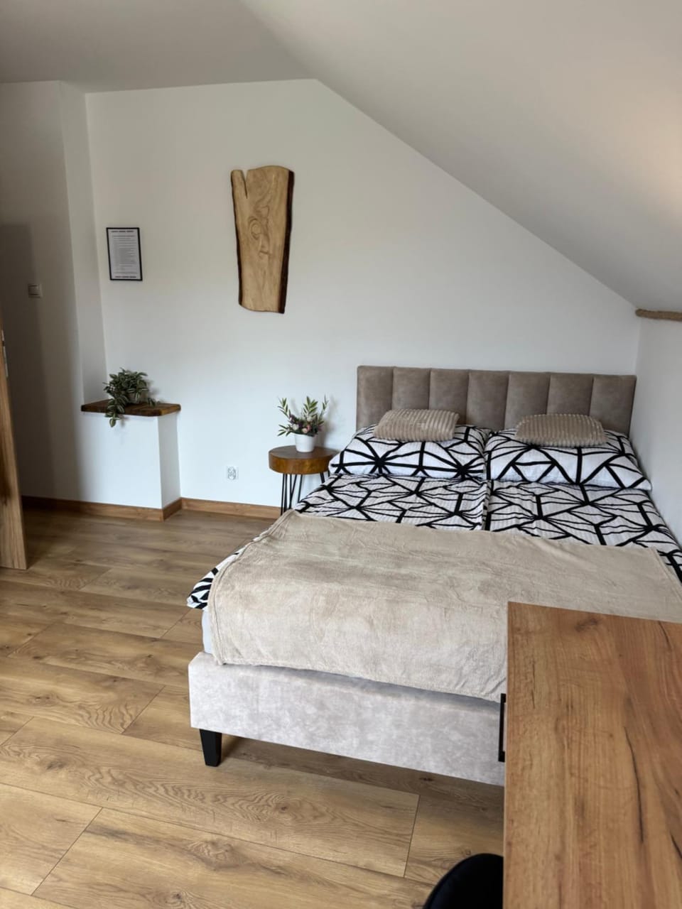 Bed, Living room, Photo of the whole room, Seating area, Bedroom
