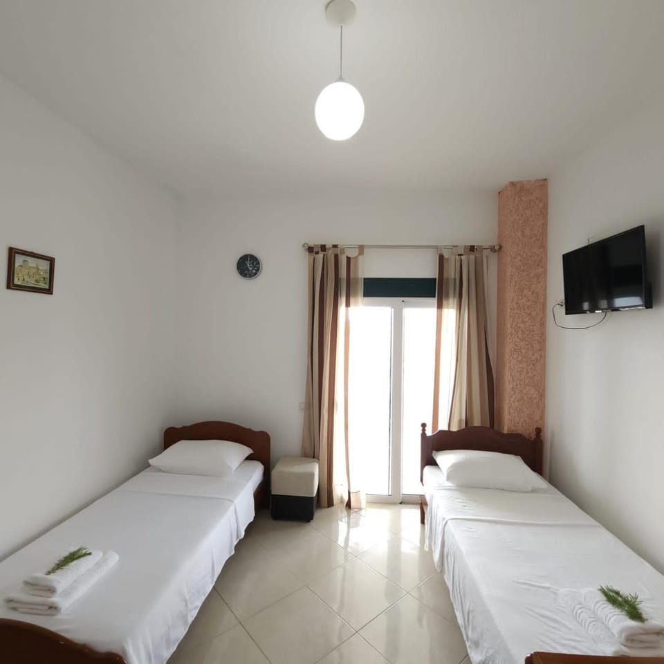 Bed, air conditioner
