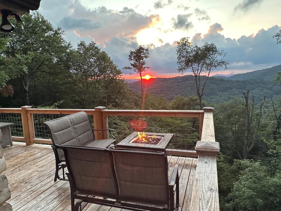 Mountain view, Sunset