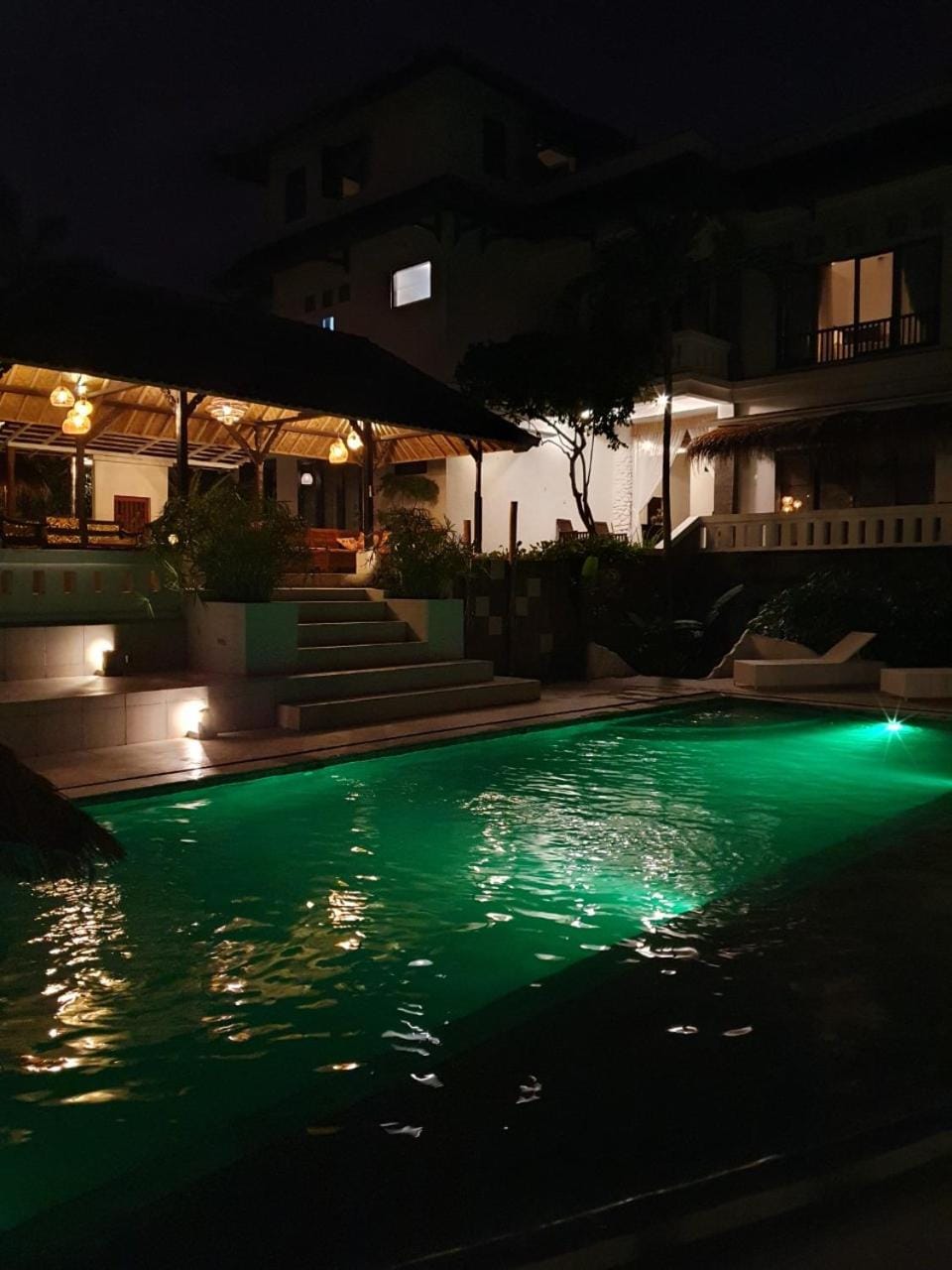Night, Swimming pool