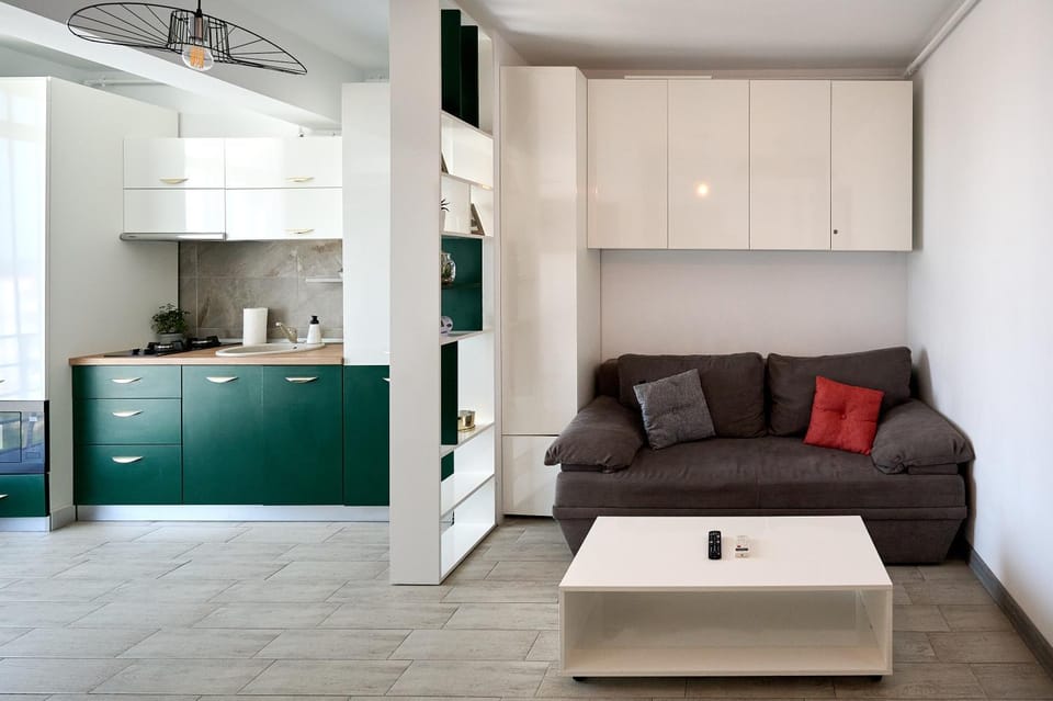 Seating area, kitchen