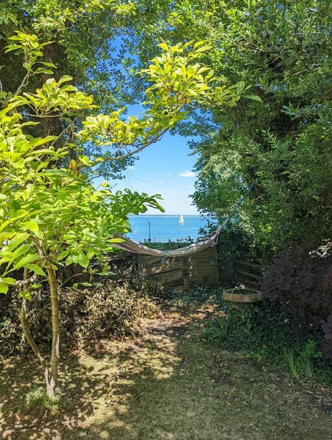 Natural landscape, Garden, Garden view, Sea view