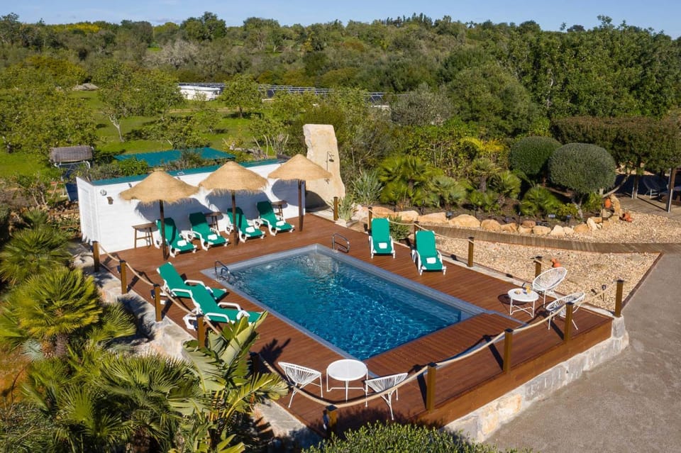 Natural landscape, Pool view, Swimming pool, sunbed