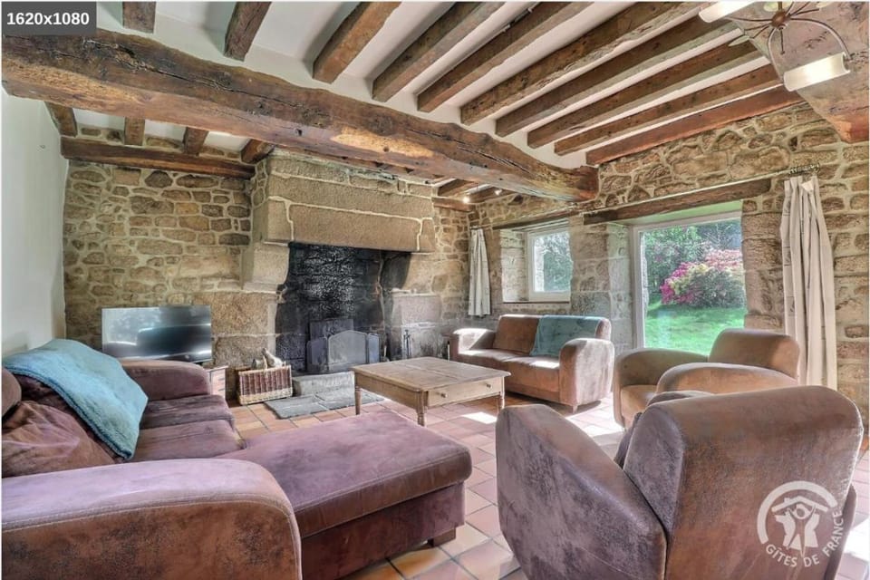 Living room, fireplace