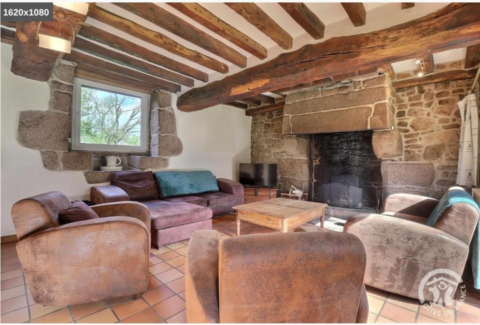 Living room, fireplace