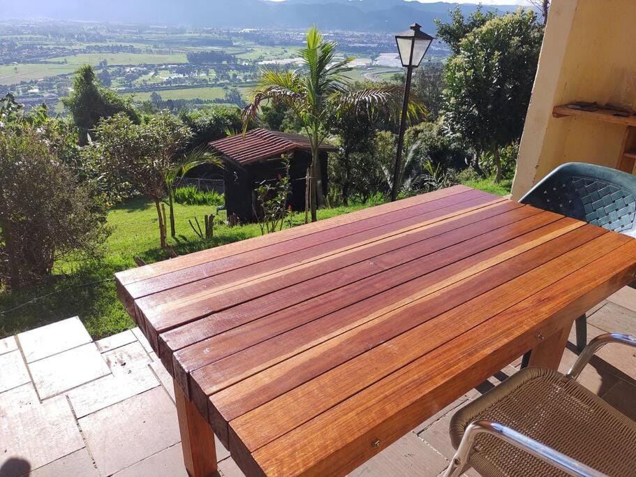 Spring, Day, Natural landscape, BBQ facilities, BBQ facilities, View (from property/room), Dining area, Mountain view