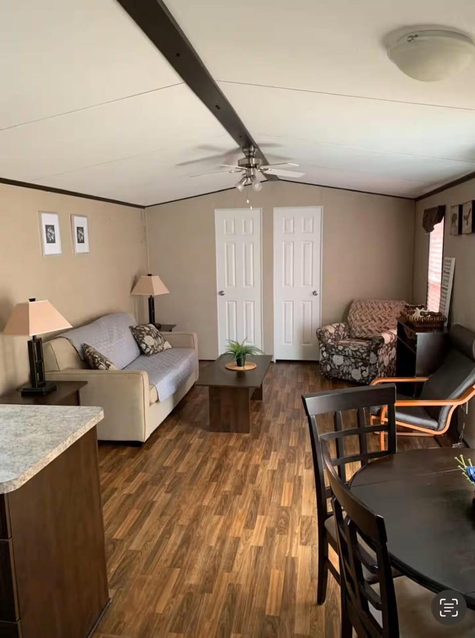 Living room, Seating area, Dining area