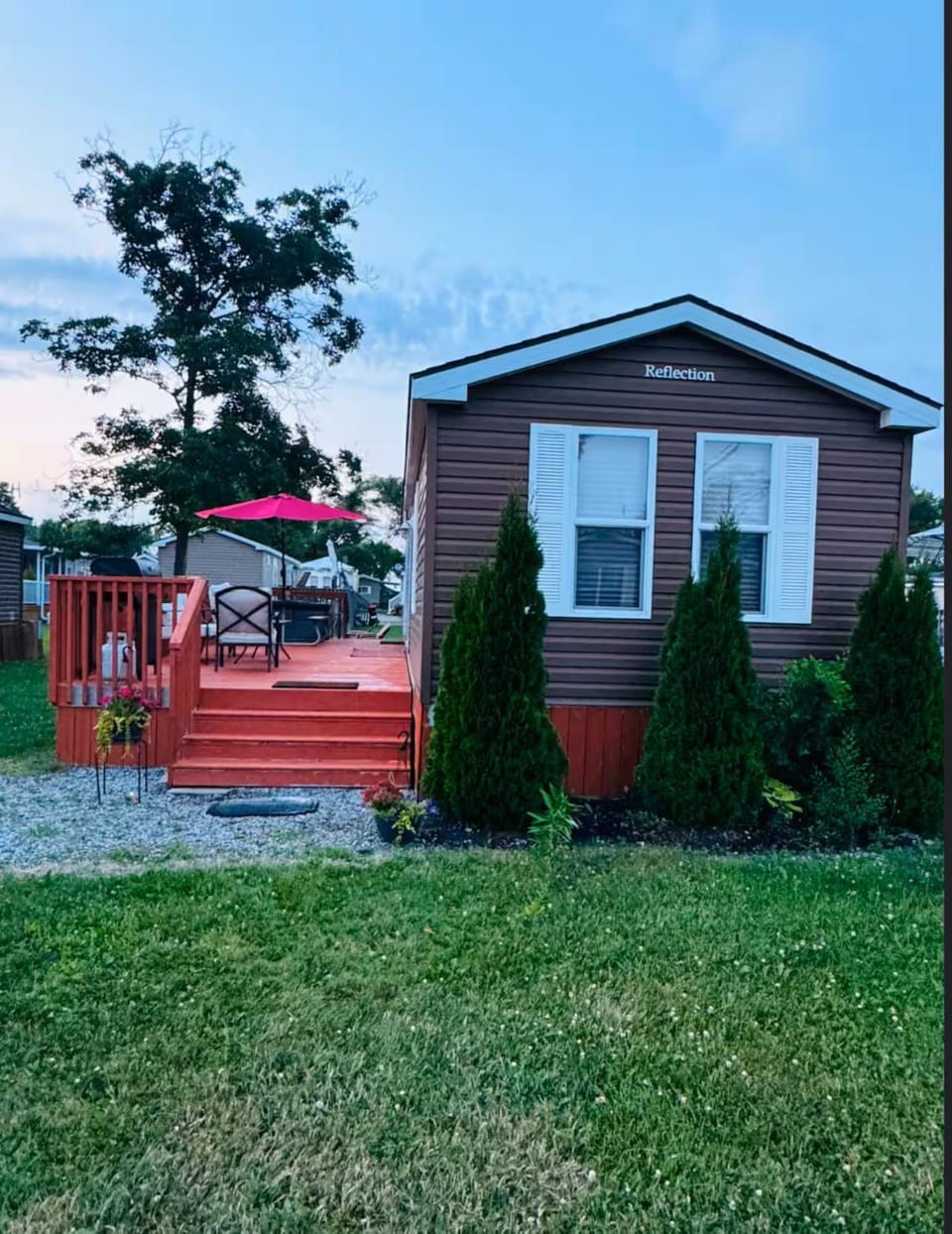 Property building, Garden view