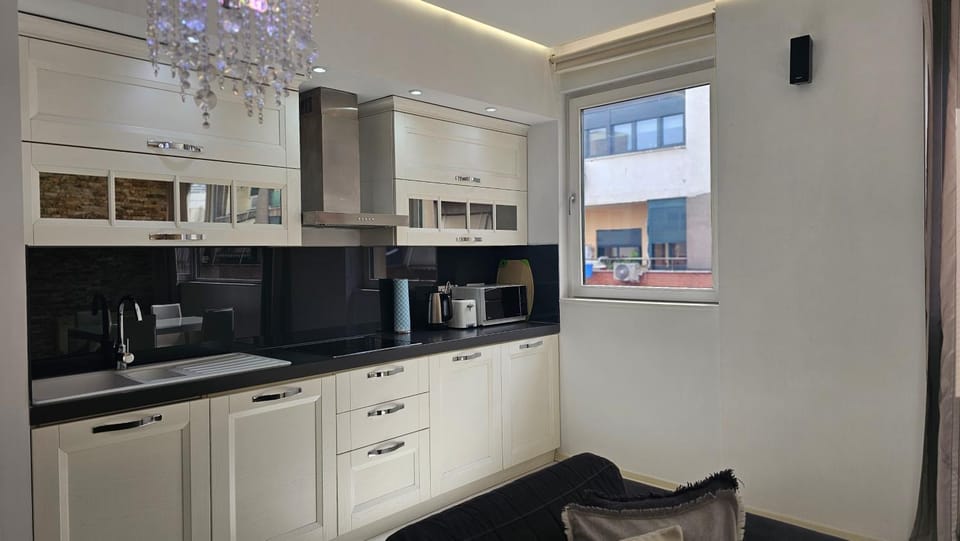 Kitchen or kitchenette, dishwasher, oven, stove