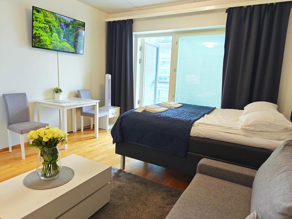 Bed, TV and multimedia, Photo of the whole room