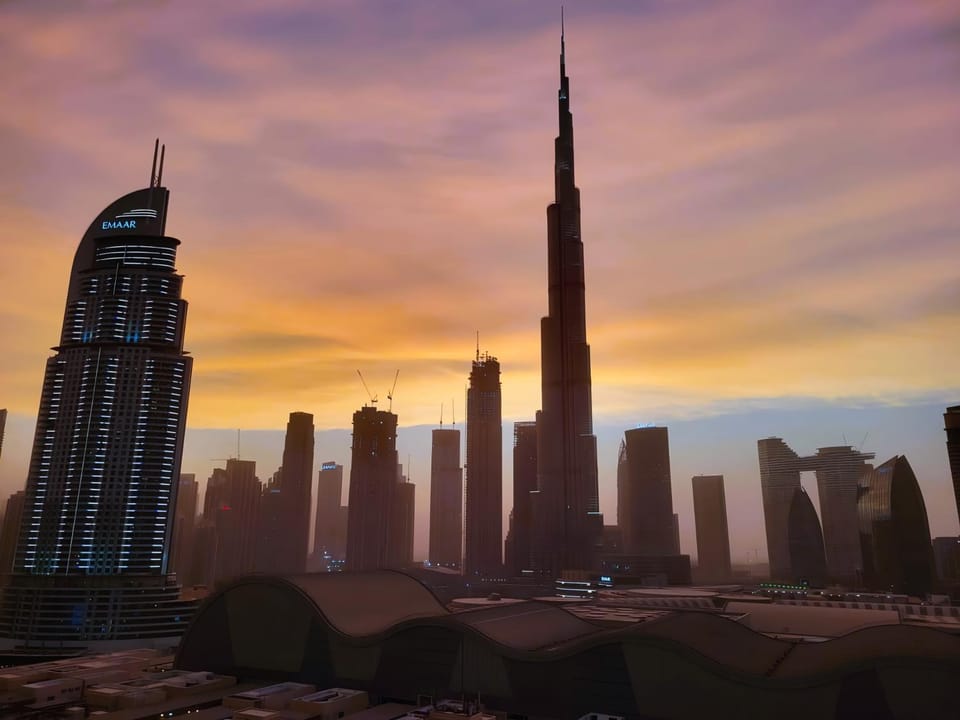 City view, Sunset