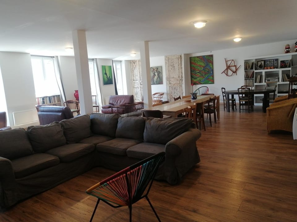 Living room, Seating area, Dining area