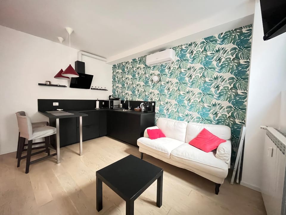 Bed, TV and multimedia, Kitchen or kitchenette, Living room, Photo of the whole room, Seating area, Dining area, Bedroom