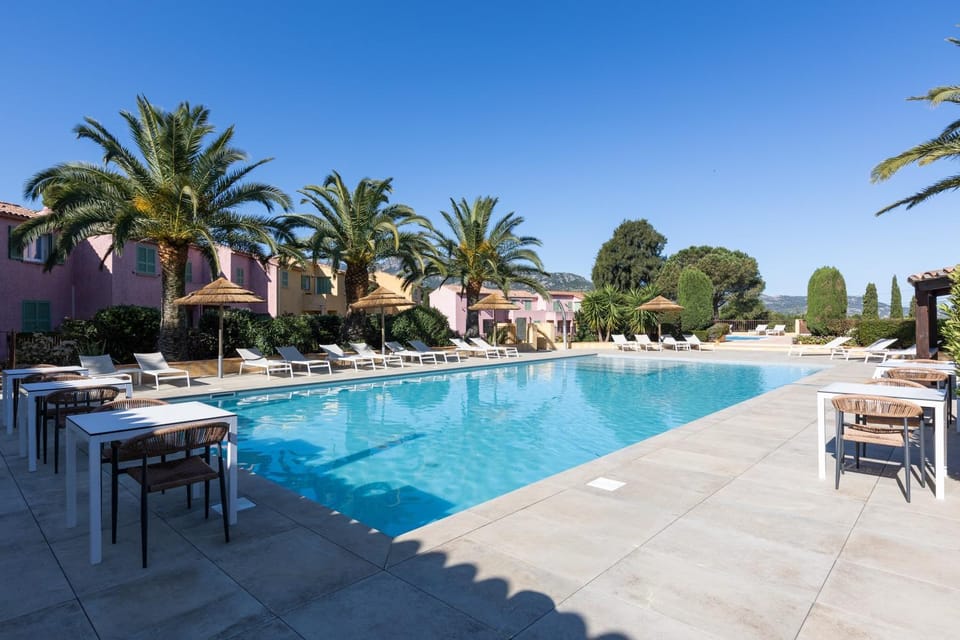 Property building, Living room, Swimming pool