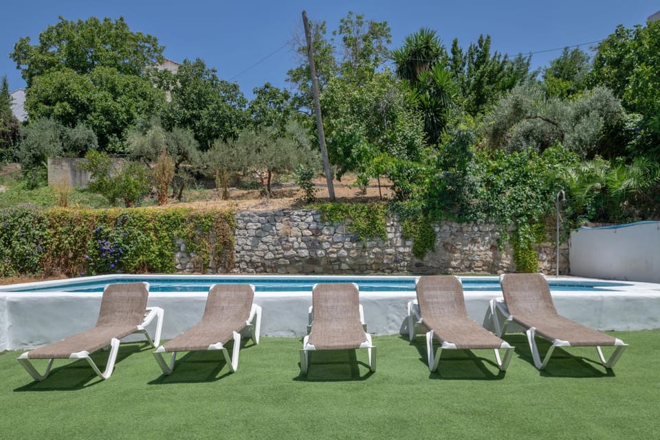 Property building, Living room, Swimming pool