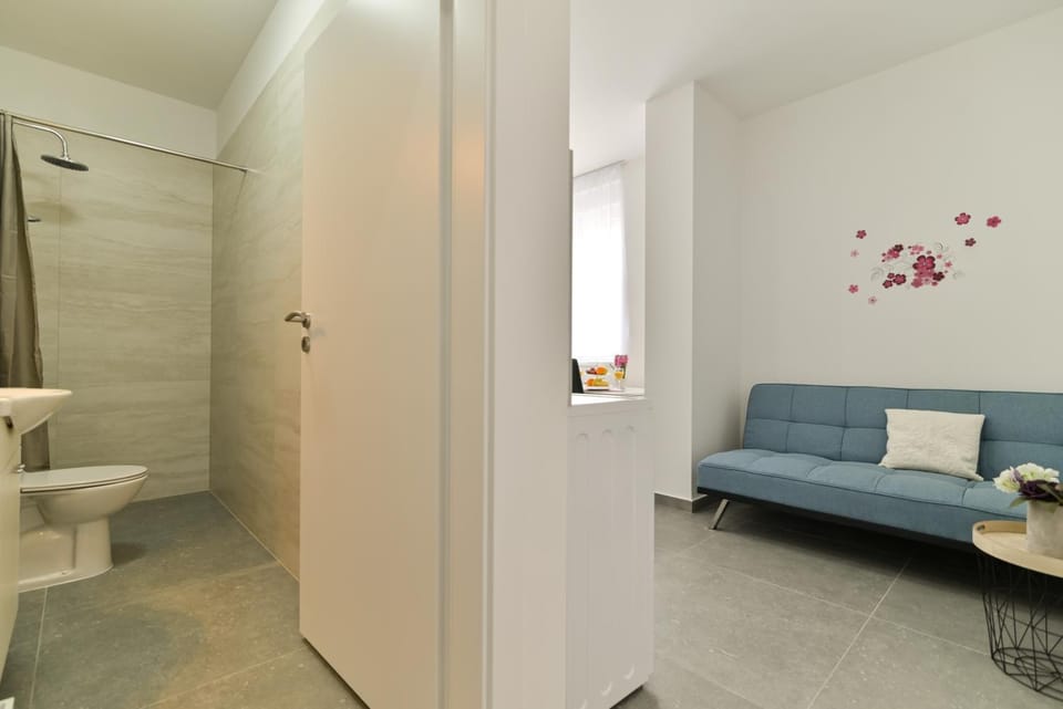 Bathroom, Living room