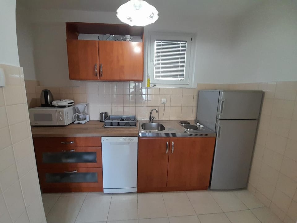 Kitchen or kitchenette, dishwasher, minibar, stove, toaster