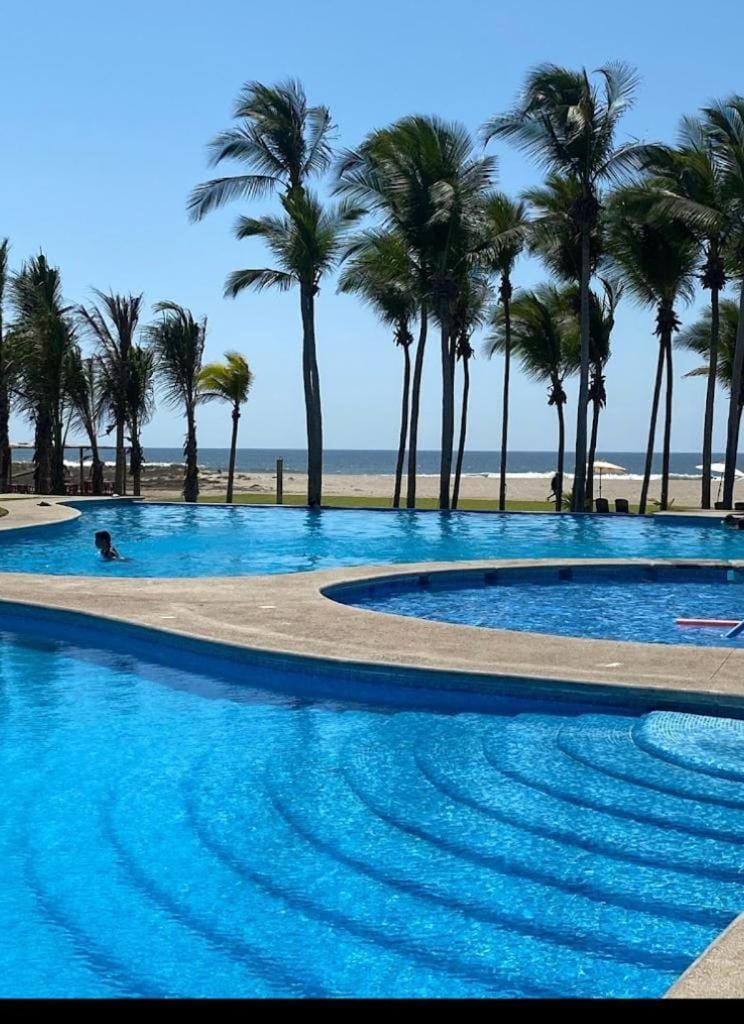 Natural landscape, Pool view, Sea view, Swimming pool, sunbed