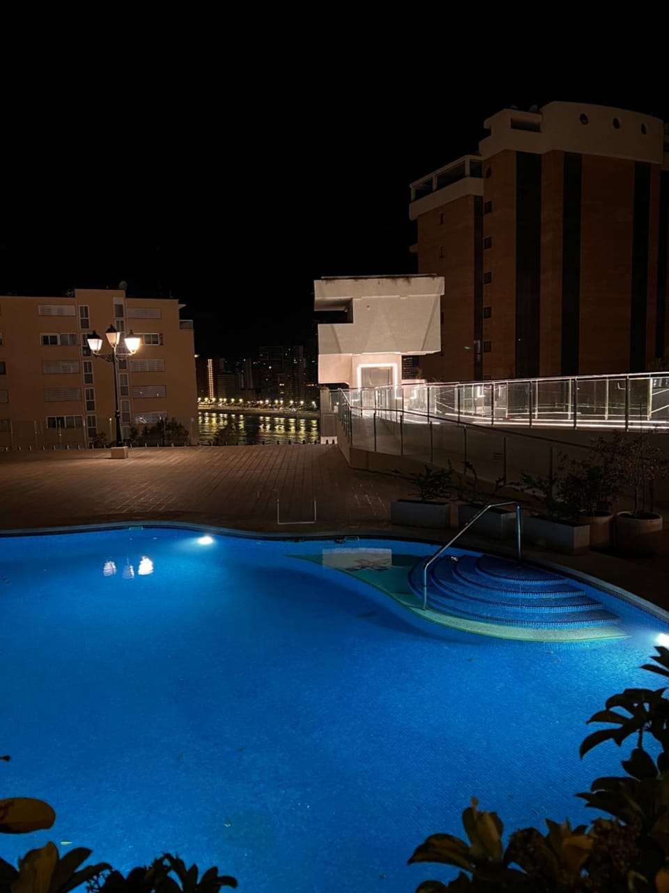 Night, Swimming pool