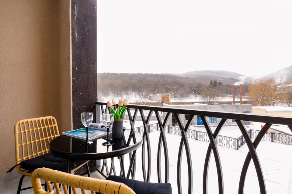 Day, Natural landscape, Winter, View (from property/room), Balcony/Terrace, Mountain view