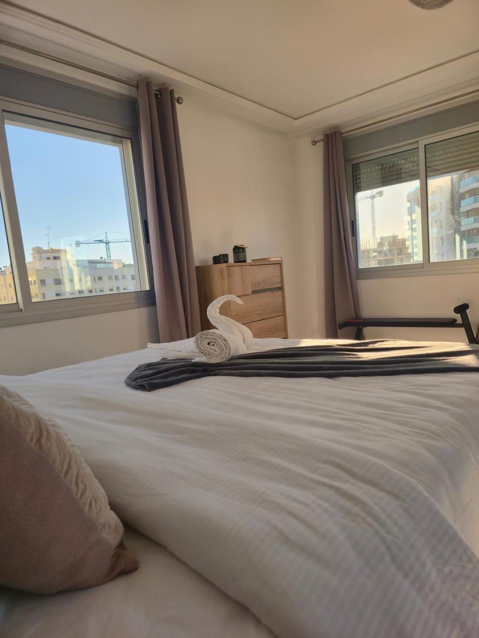 Mont Blanc :Appartement, vue sur mer à 2 minutes de la gare. Apartment in Tangier