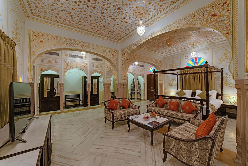 The JaiBagh Palace Hotel in Rajasthan