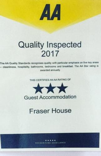 Fraser House B&B Hotel in Inverness