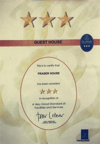 Fraser House B&B Hotel in Inverness