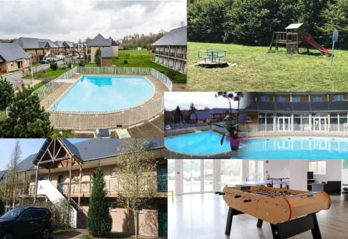 Le Fleur"H"on 11 d'Honfleur, T2 en Residence avec Piscine, WIFI et Parking gratuits Hotel in Normandy