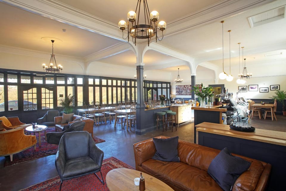 Devils Falls at the Luxury Hafod Hotel Aberystwyth Hotel in Wales