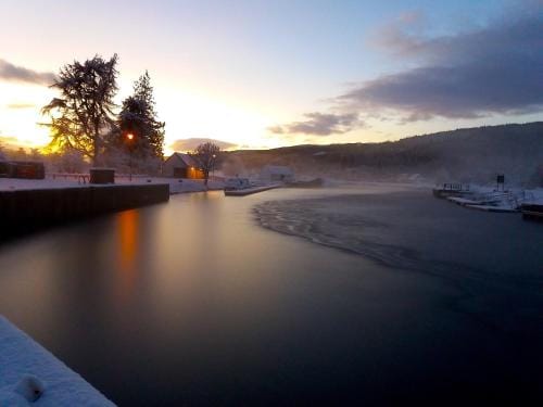 Loch Ness Highland Cottages with partial Loch View Lodge in Scotland