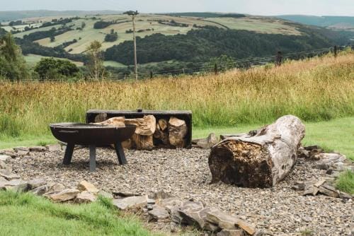 Belan Bluebell Woods Shepherds Hut Lodge in Wales