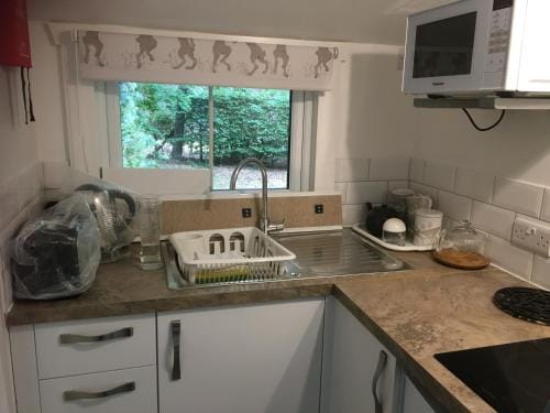 Woodland Cabin With private Wood-Fired Hot-Tub Lodge in Borough of Waverley