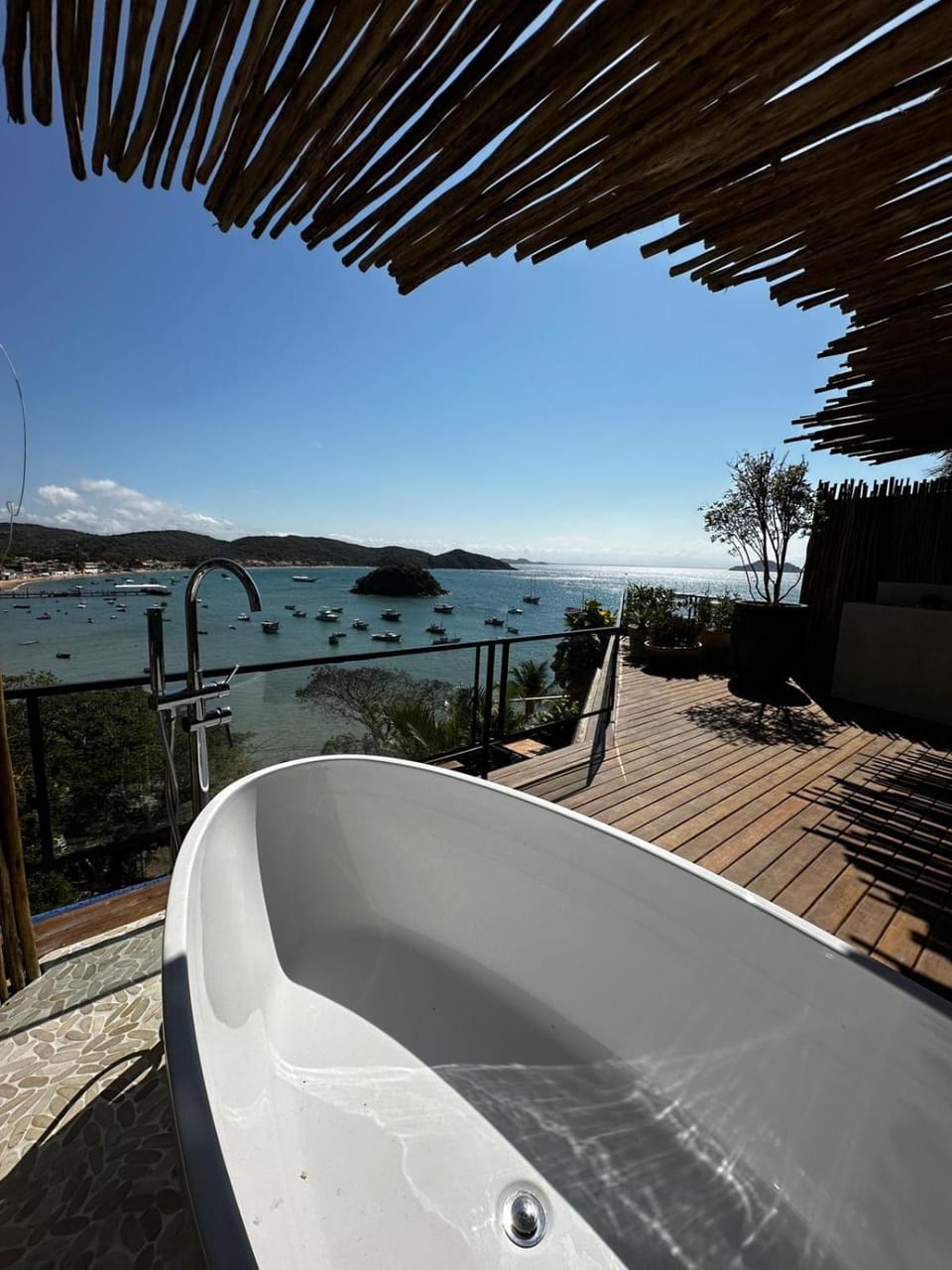 Open air bath